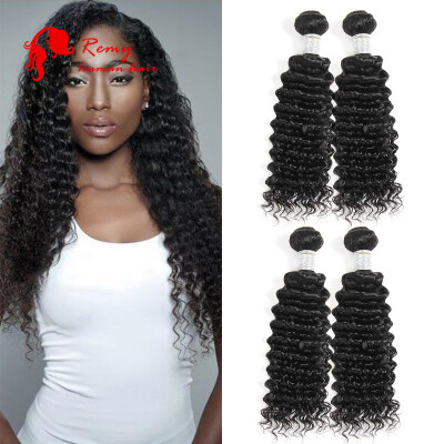 

8A Malaysian Virgin Hair 4Pcs Malaysian Curly Hair Bundles Curly Weave Human Hair Malaysian Deep Wave Hot Sale Hair Products