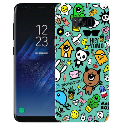 

YOMO Samsung S8 phone shell phone case s8 phone shell embossed texture hard shell series monster graffiti