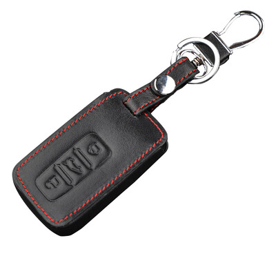 

Huaxiang Zhongtai T600 key case A smart three-key black special car leather key set key ring