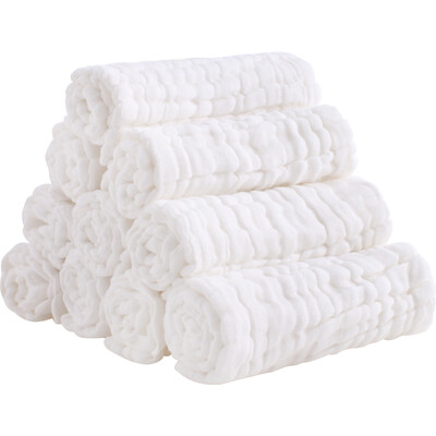 

Elephibab elepbaby newborn baby diapers 10 layer thickening washable washed gauze diapers baby can wash diapers 46X17CM ten loaded