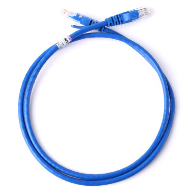 

AMPCOM AMCAT5E0850 BU Project-level network jumper ultra-five cable pure copper 8-core oxygen-free copper crystal head cable 5 m blue jacket