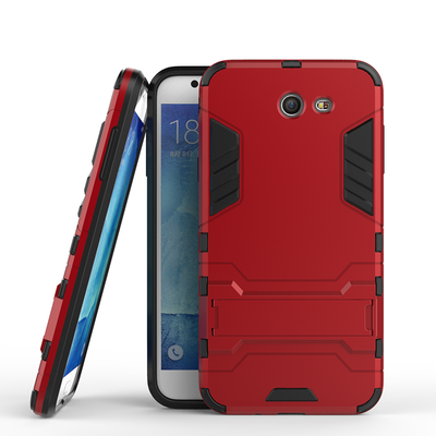 

Red Slim Robot Armor Kickstand Shockproof Hard Rugged Rubber Back Case For SAMSUNG Galaxy J7 2017J727P