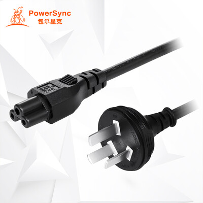 

PowerSync MPCMHX0005 Lenovo ASUS Dell HP notebook adapter power cord plum blossom head three holes inline 05 meters