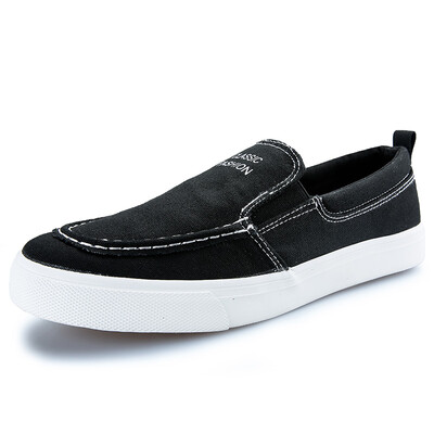 

Yi Di (YIDI) men's shoes fashion sports men's casual shoes low to help sets of canvas shoes D8085 black 40