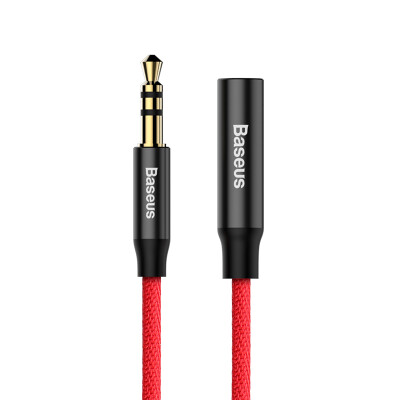 

Baseus) art pattern audio extension line M31 (one end 3.5 male and one end 3.5 female) 1.5M red and black