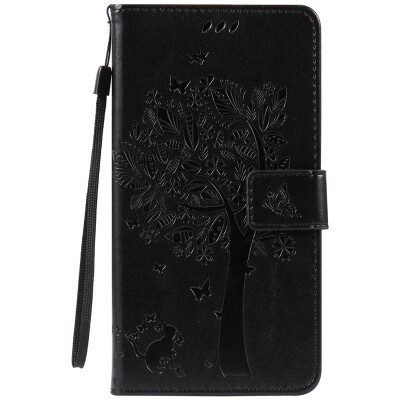 

Black Tree Design PU Leather Flip Cover Wallet Card Holder Case for HUAWEI HONOR 5A