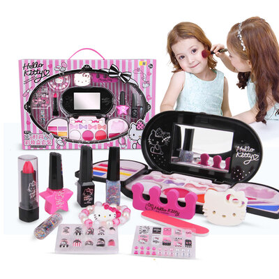 

Hello Kitty Cosmetics Makeup Set Girl Toys Makeup House Toys Gifts KT-8584
