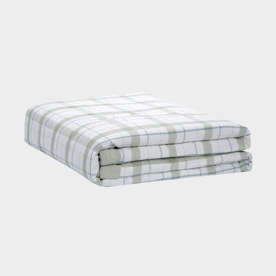 

Ji Bai self-contained air-conditioning by the summer cool by the quilt was moderitic dyed dark green lattice 220 240 can be washed