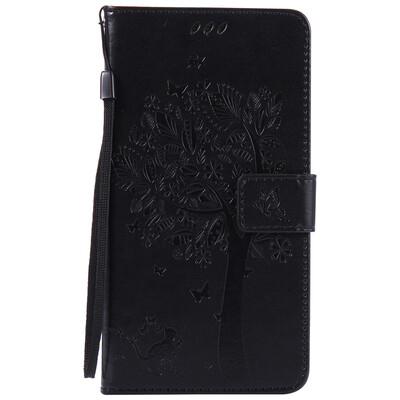 

Black Tree Design PU Leather Flip Cover Wallet Card Holder Case for HUAWEI MATE 8