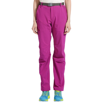 

Pearson and (PELLIOT) quick-drying pants men and women breathable thin elastic outdoor hiking pants 2621402 female rose red XXL