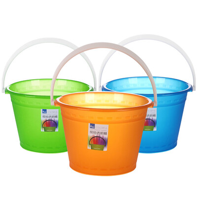 

Пластиковое ведро 13L-US Continental красочный мобильный утолщенной прозрачный ванна ванночка SM-2596 случайный цвет
