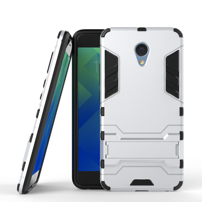 

Серебряный Slim Robot Armor Kickstand Ударопрочный жесткий корпус из прочной резины для MEIZU Note 5