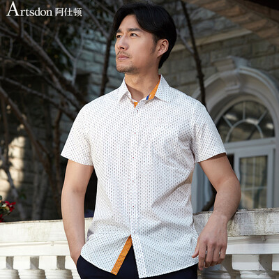 

Aston Summer Dot Square Деловые люди Slim Short Sleeve Shirt Red 185 / XXL A14217491