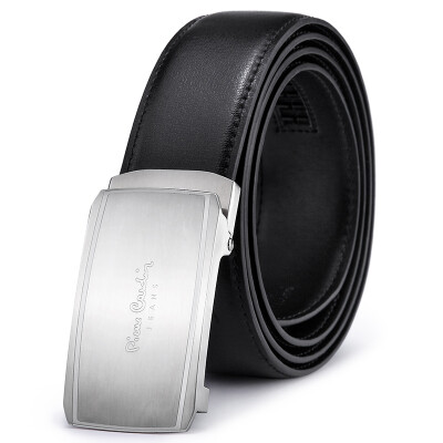 

Pierre Cardin Belt Мужская нержавеющая сталь Автоматическая кнопка Бизнес Молодежный пояс Дикий Повседневный кожаный мужской пояс JGA81210610AA1 Черный 105