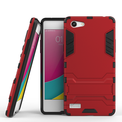 

Красный Slim Robot Armor Kickstand Ударопрочный жесткий корпус из прочной резины для OPPO A33