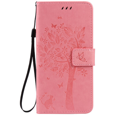 

Pink Tree Design PU кожа флип крышку кошелек карты держатель чехол для IPHONE 7 PLUS
