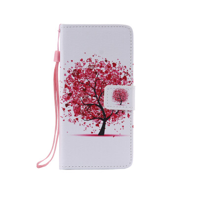 

Flower Design PU Leather Flip Cover Wallet Card Holder Case for LG G5