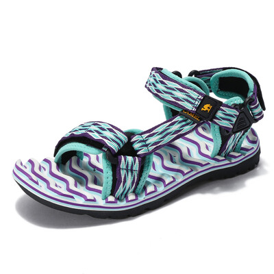 

Camel (camel) camel outdoor couple models beach shoes couple webbing Velcro skid comfortable sandals male A722162287 dark blue 41