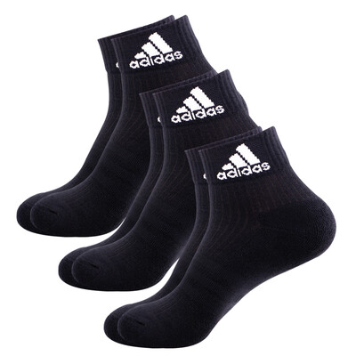 

Adidas adidas badminton socks men&women socks towel bottom sports socks three pairs of black L code 43-46 yards