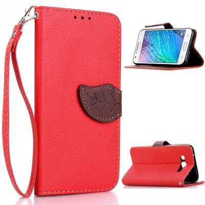 

Red Design PU Leather Flip Cover Wallet Card Holder Case for Samsung Galaxy J1(2016)/J120F