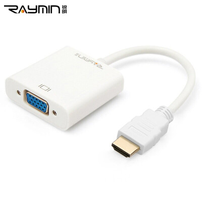 

Rui Ming RA215BK-0300 HDMI to VGA cable with audio VGA converter connector HD cable computer box connection video cable 3m