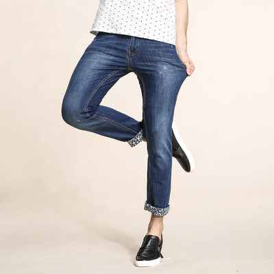 

Camel (CAMEL) Men's miniatures in the waist Slim pants jeans business casual pants male X6X316112 blue 34