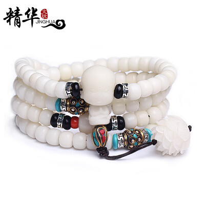 

Essence Gaomi Shun Bai Bodhi Roots 108 Buddha beads hand string male bracelet female necklace accessories couple models Zen Wu 7 * 9mm essence section