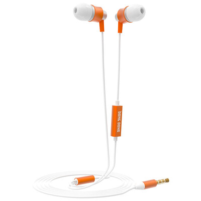 

Meng Kiss Ma Dong Dong ear headphones headset phone headset Apple iPhone Android universal headset clear vivid elegant orange with microphone headset