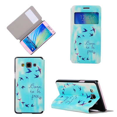 

Flying Birds Sky Design PU кожа флип Обложка Кошелек Карты Держатель чехол для Samsung Galaxy A5