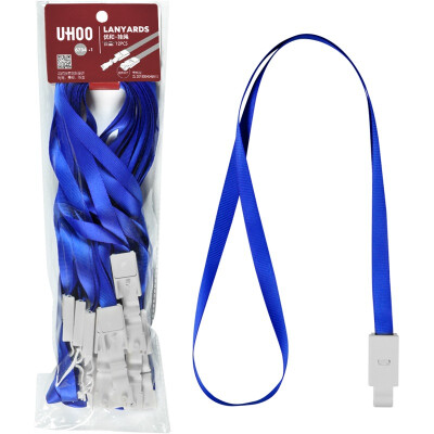 

Excellent and elegant (UHOO) 6734 elegant series of card sets of lanyards do not fade silk texture dark blue 12 / bag card card work card card card badges