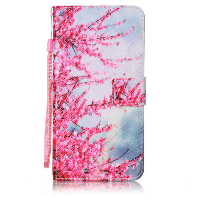 

Plum Blossom Design PU Leather Flip Cover Wallet Card Holder Case for ASUS Zenfone 3/ZS570KL