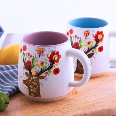 

Jingdong Supermarket Muffin Mug Cup Couple Cup Set Creative Coffee Cup Ceramic Cup