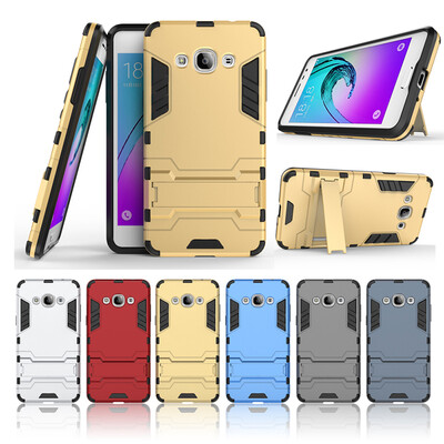 

Золотой Slim Robot Armor Kickstand Ударопрочный жесткий корпус из прочной резины для SAMSUNG GALAXY J3 Pro