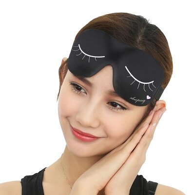 

LANLUO goggles sleep shading light breathable lunch break travel sleep 3D eye protection eyelashes curved pouch