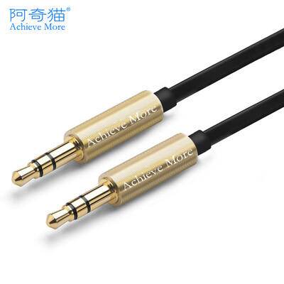 

Anqi Cat ACH001 audio cable 35mm AUX car audio cable male to public cable phone headset computer audio car audio line gold 1 meter