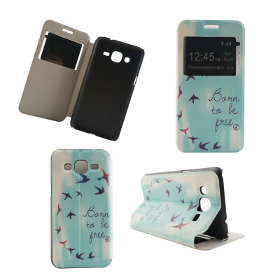 

Flying Birds Sky Design PU кожа флип Обложка Кошелек Карты Держатель чехол для Samsung Galaxy J2