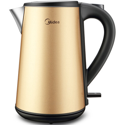 

Midea WHJ1507b Electric Kettle 304 Stainless Steel 1.5L Seamless Interior Double Wall Cool Touch (Bright Gold)