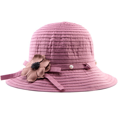 

【Jingdong supermarket】 Han shop (hanshop) sun hat female summer outdoor hat hat sun hat lady lovely folding beach hat HSM26 pink 57CM adjustable