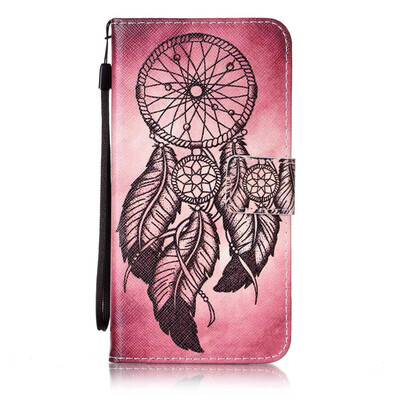 

Maroon Wind Chimes Design PU Leather Flip Cover Wallet Card Holder Case for Samsung Galaxy J72016J7109