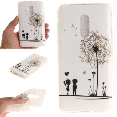 

Lovers&dandelion Pattern Soft Thin TPU Rubber Silicone Gel Case Cover for Xiaomi Redmi Note 4X