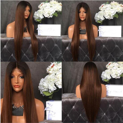 

Ombre Human Hair Wigs Silky Straight 1b33 Ombre Lace Front Wig Brazilian Glueless Lace Front Human Hair Wigs
