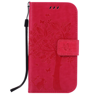 

Rose Tree Design PU Leather Flip Cover Wallet Card Holder Case for SAMSUNG S4