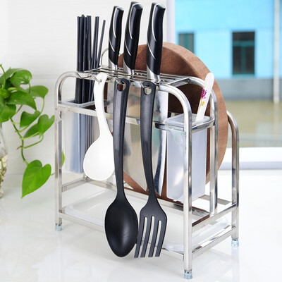 

Bao Youni knife holder stainless steel chopping board chopping board storage rack pot rack kitchen racks pot rack hanger kitchen supplies DQ9022-1