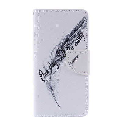 

Feather Design PU Leather Flip Cover Wallet Card Holder Case for LG G5