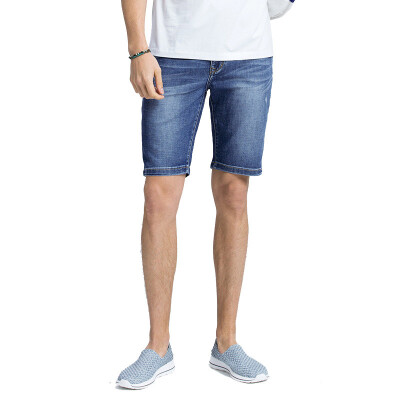 

Camel (CAMEL) men's fashion cat to be denim shorts summer young American casual denim shorts male X7U269247 blue 34