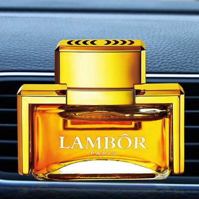 

LAMBOR car perfume air conditioner air outlet car perfume square cologne golden yellow