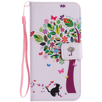 

Flower Design PU Leather Flip Cover Wallet Card Holder Case for Google Pixel XL
