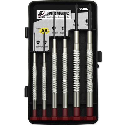 

Kraft Weil chrome vanadium steel clocks screwdriver screwdriver precision screwdriver screwdriver set detachable notebook 6 sets PS5004