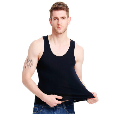 

Supermarket] Jingdong Bosideng men's vest male sports a fitted cotton stretch Slim sleeveless vest Men's shirt gray