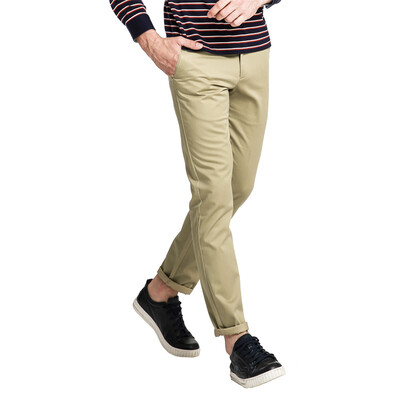 

Camel (CAMEL) men's spring fashion Slim casual pants youth business casual long pants male X7P261043 deep khaki 32